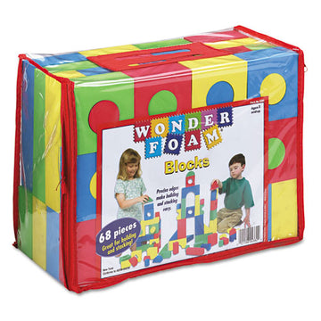 WonderFoam® Blocks, High-density Foam, Assorted Colors, 68-pack freeshipping - TVN Wholesale